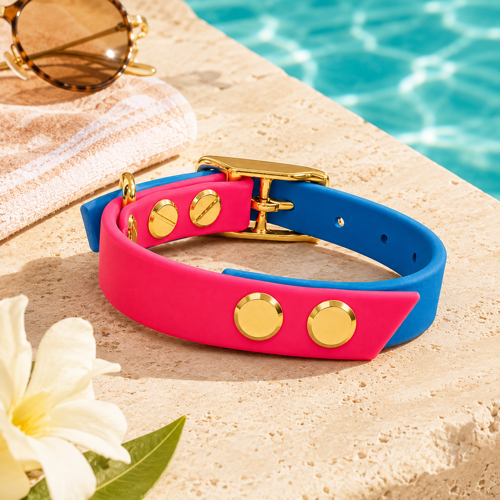 Collier Soft Mix Rose passion et Light Blue