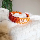 Collier Harmony Weave, peach - Fox