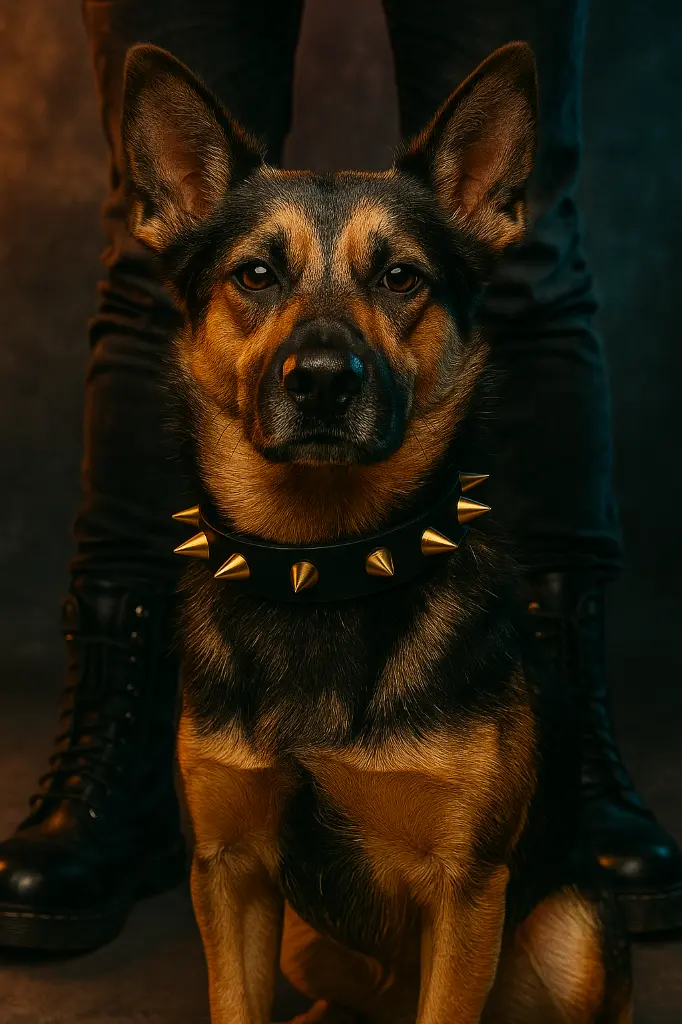 Rockstar flair on dog